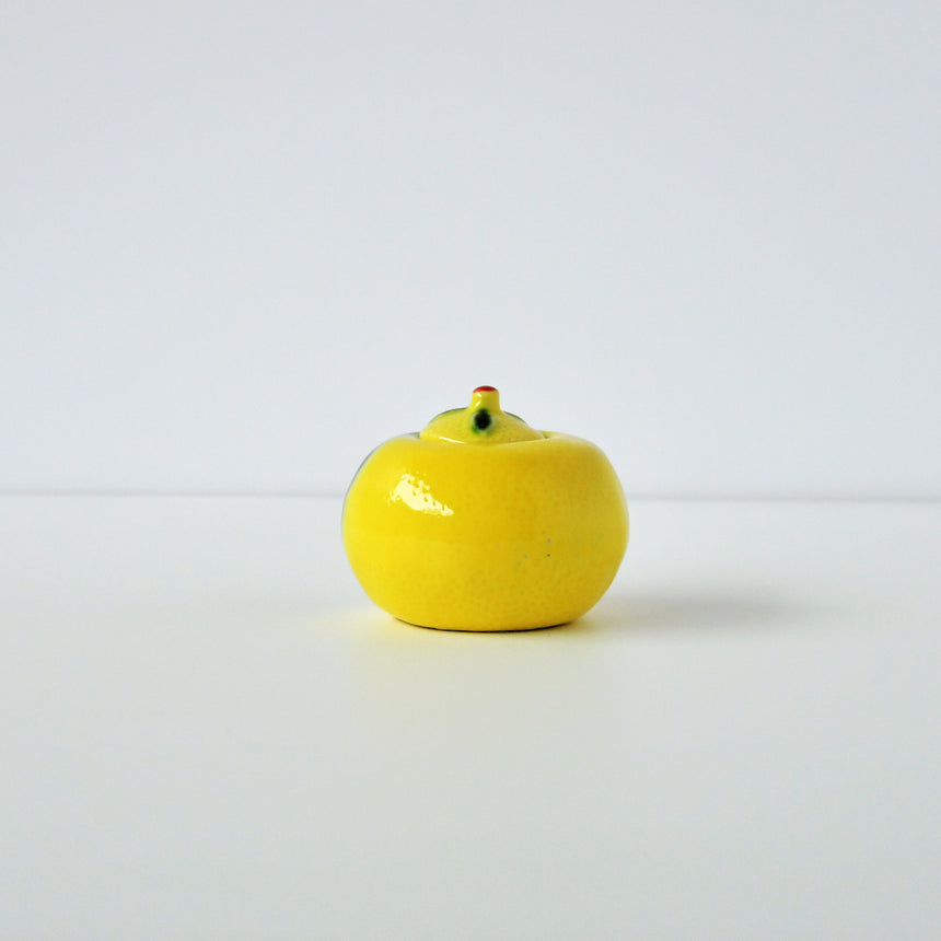 柚でんぼ（釉薬掛け）
