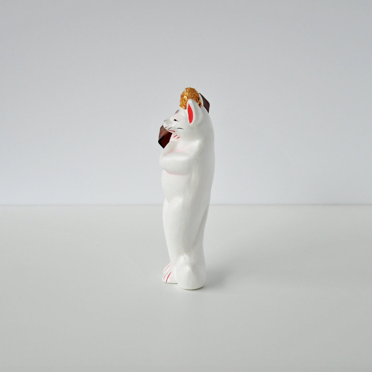 伏見人形 千両狐（立）白 | 京都の伝統工芸品の通販サイト – MOCAD