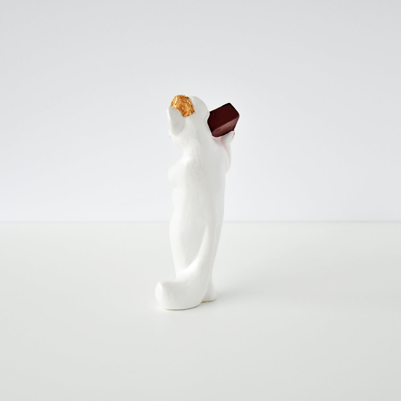 伏見人形 千両狐（立）白 | 京都の伝統工芸品の通販サイト – MOCAD