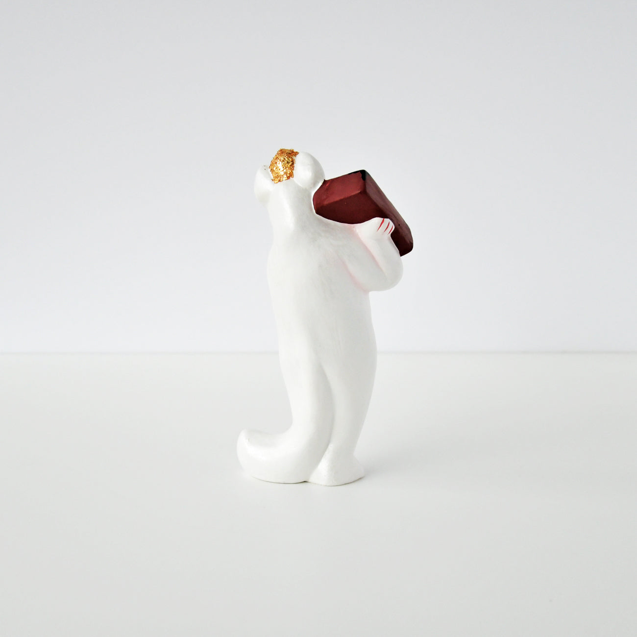 伏見人形 千両狐（立）白 | 京都の伝統工芸品の通販サイト – MOCAD