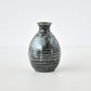 Black iron glaze Sake bottle / no.1709