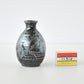 Black iron glaze Sake bottle / no.1709