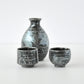 Black iron glaze Sake bottle / no.1709