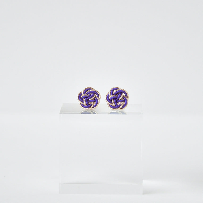 Mizuhiki Plum earrings 6 colors / no.1924