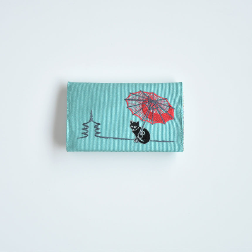 Tapestry business card case walk in Kyoto /no.1933