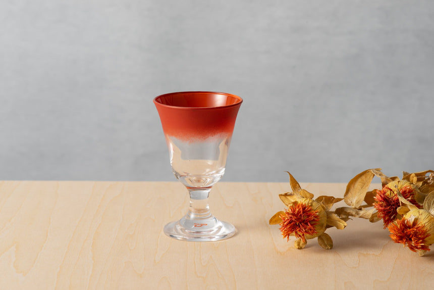 漆グラス「はなひらく」日本酒グラス　/no.1165
