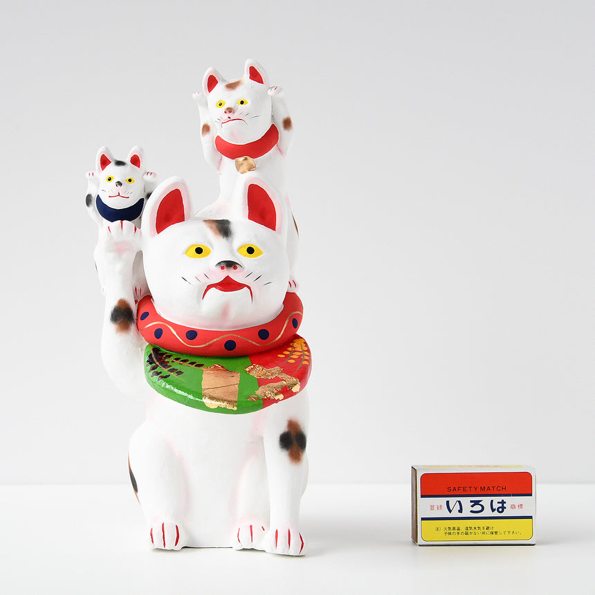 郷土玩具・土人形「１３匹招き猫・伏見人形」 - 人形、キャラクタードール