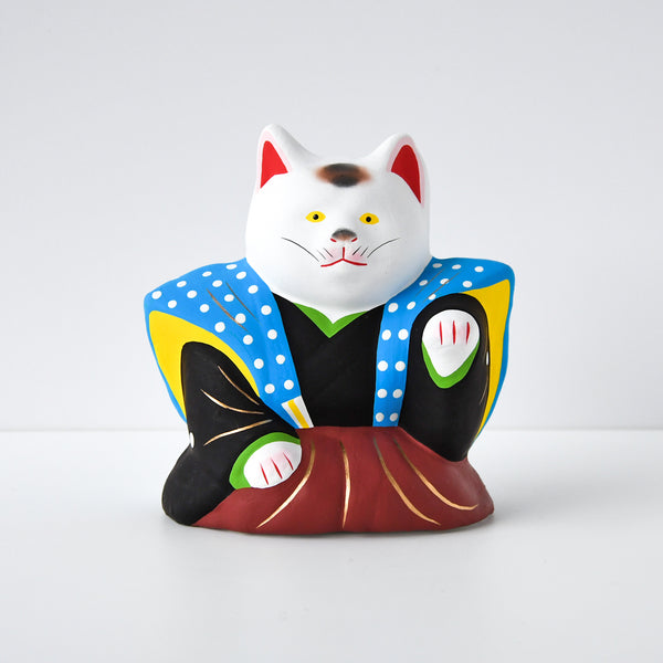 伏見人形 裃招き猫（中・左手） – MOCAD ONLINE SHOP