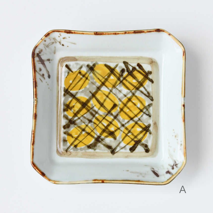 momo × Kyoto ware, Kiyomizu ware / Bread plate banana chocolate