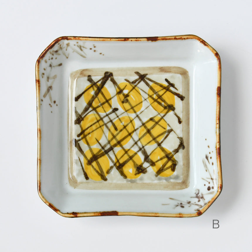 momo × Kyoto ware, Kiyomizu ware / Bread plate banana chocolate