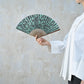 扇子 Botanicalflower Mint large