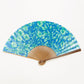 扇子 Botanicalflower Turquoise　small