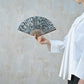 扇子 Botanicalflower Gray small