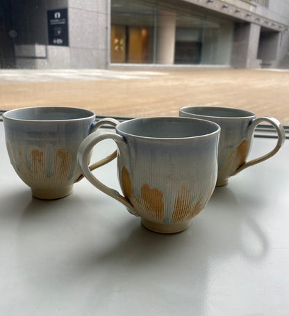 ビードロ釉くし目マグカップ no.1909